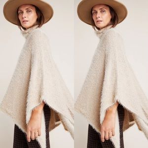 Anthropologie Lara Eyelash Poncho